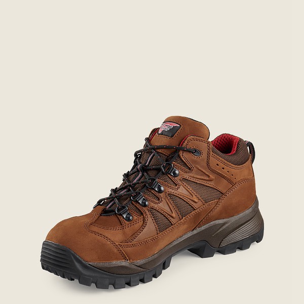 Red Wing Mens Truhiker - 3-inch Waterproof Safety Toe - Hiking Boots Brown - 0619YKMCX